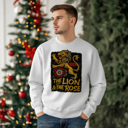 The Lion & The Rose England Sweatshirt – Unisex Crewneck - Celtic Wolfwear