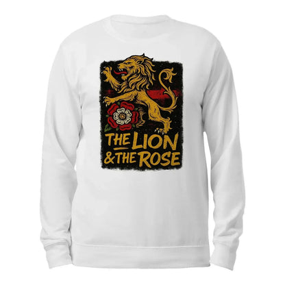 The Lion & The Rose England Sweatshirt – Unisex Crewneck - Celtic Wolfwear