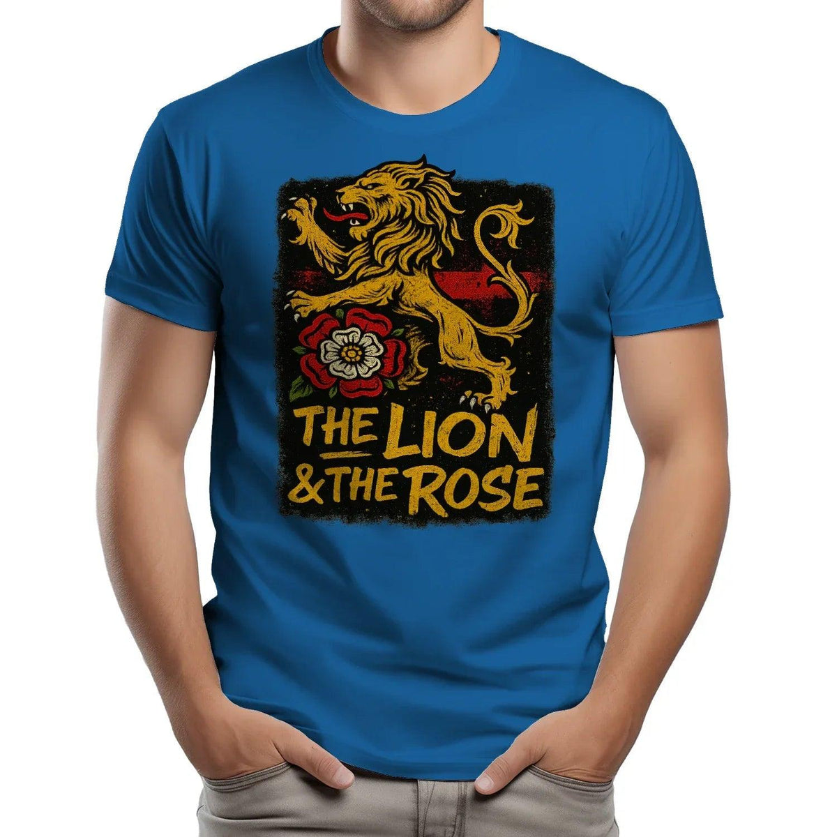 The Lion & The Rose England T-Shirt – Heritage Graphic Tee - Celtic Wolfwear