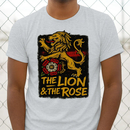 The Lion & The Rose England T-Shirt – Heritage Graphic Tee - Celtic Wolfwear