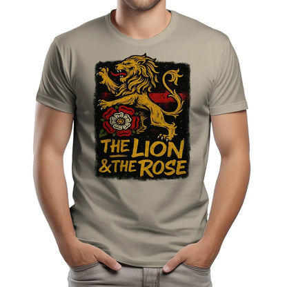 The Lion & The Rose England T-Shirt – Heritage Graphic Tee - Celtic Wolfwear