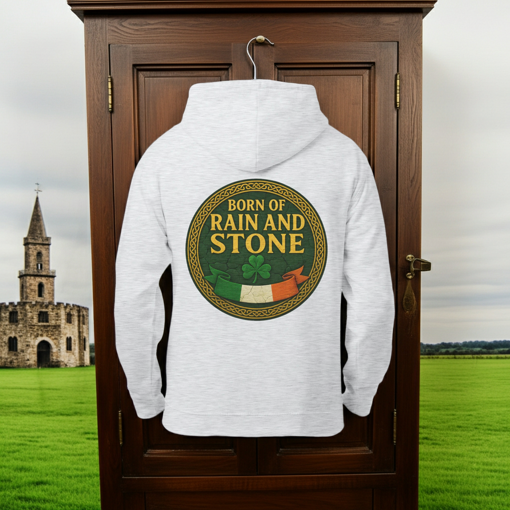 Born of Rain and Stone Unisex Zip Hoodie