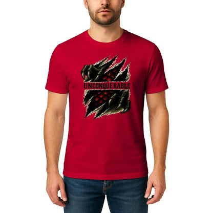 Unconquerable Welsh Dragon T-Shirt – Claw Rip Graphic Tee - Celtic Wolfwear