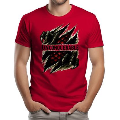 Unconquerable Welsh Dragon T-Shirt – Claw Rip Graphic Tee - Celtic Wolfwear