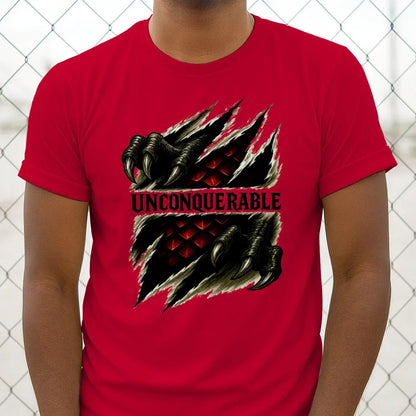 Unconquerable Welsh Dragon T-Shirt – Claw Rip Graphic Tee - Celtic Wolfwear