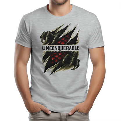 Unconquerable Welsh Dragon T-Shirt – Claw Rip Graphic Tee - Celtic Wolfwear