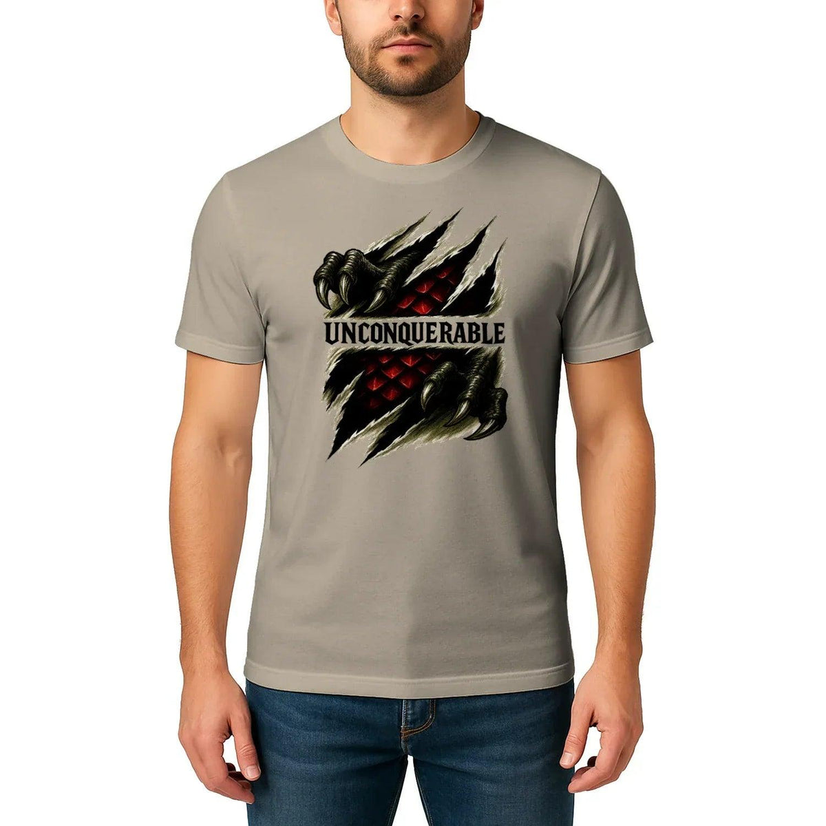 Unconquerable Welsh Dragon T-Shirt – Claw Rip Graphic Tee - Celtic Wolfwear