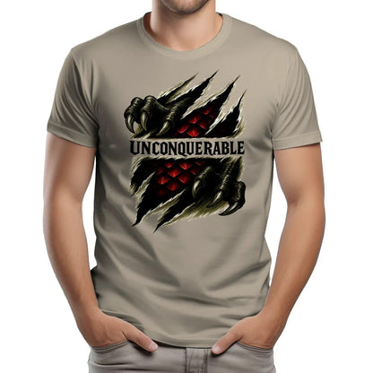 Unconquerable Welsh Dragon T-Shirt – Claw Rip Graphic Tee - Celtic Wolfwear