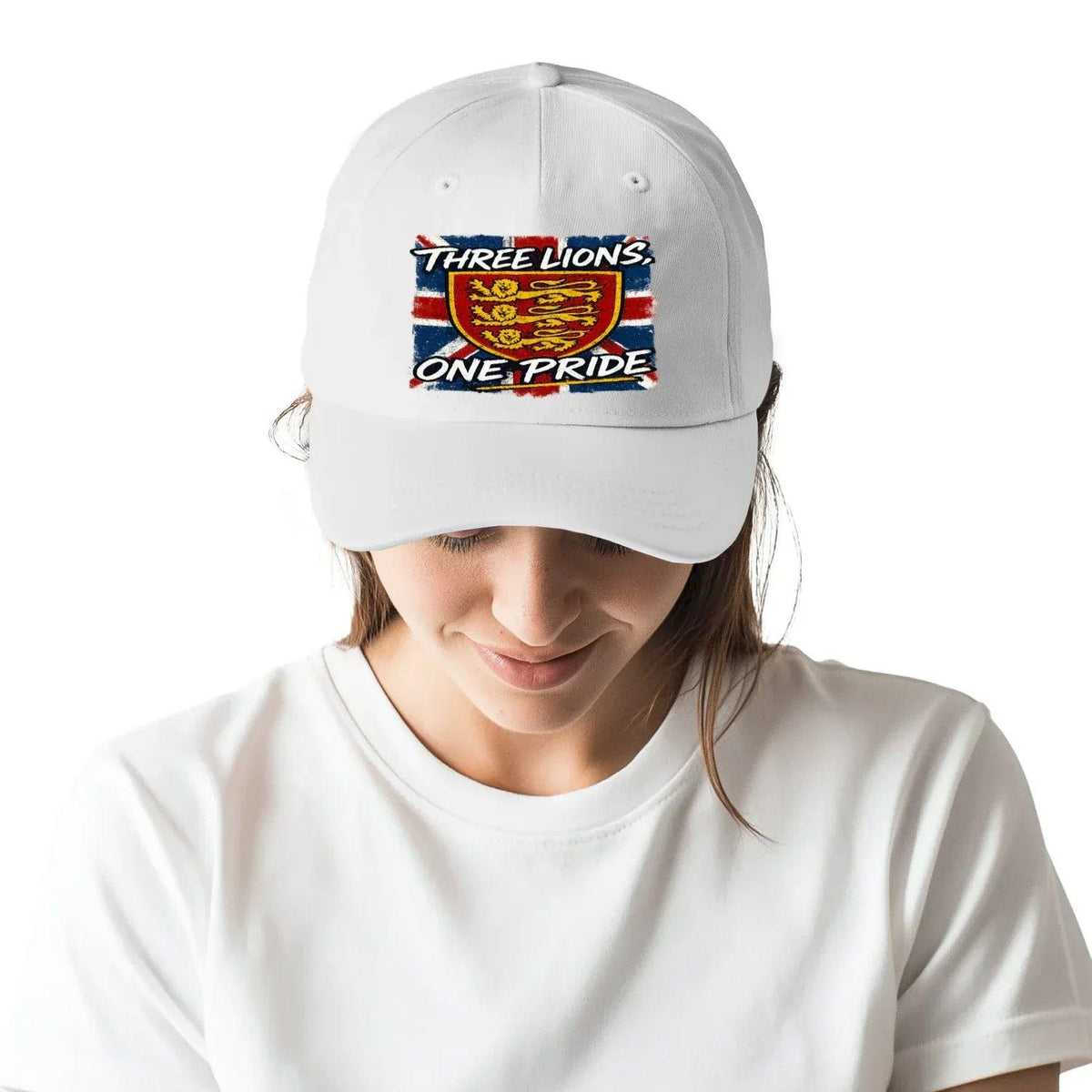 Union Jack Baseball Cap - Heraldic Lions Adjustable Fit - Celtic Wolfwear