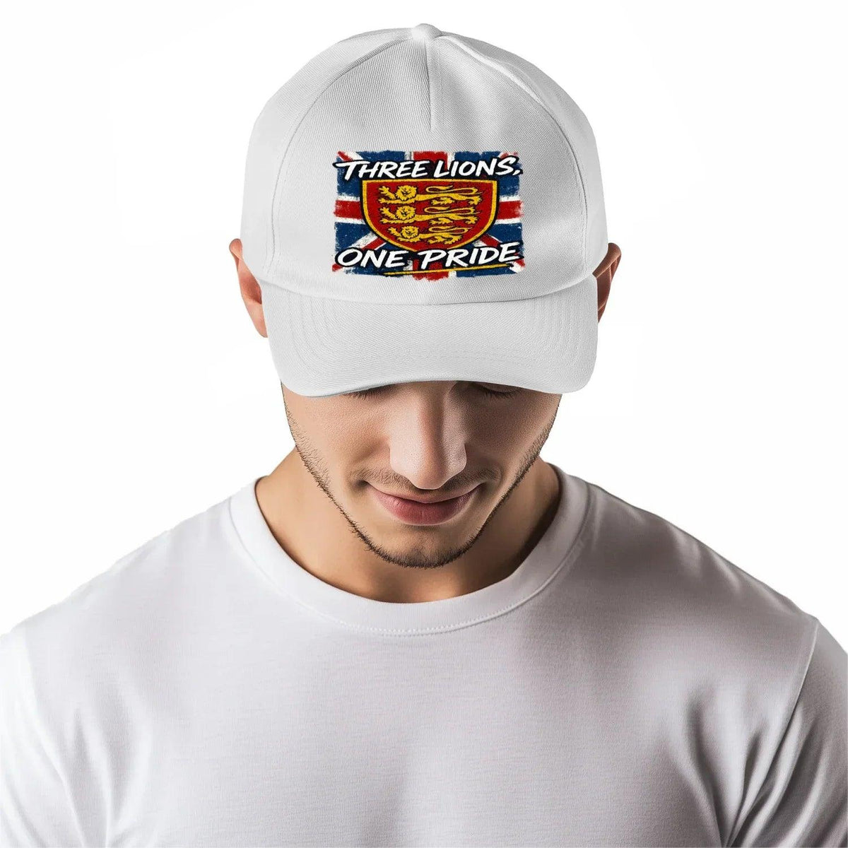 Union Jack Baseball Cap - Heraldic Lions Adjustable Fit - Celtic Wolfwear