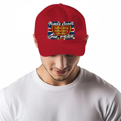 Union Jack Baseball Cap - Heraldic Lions Adjustable Fit - Celtic Wolfwear