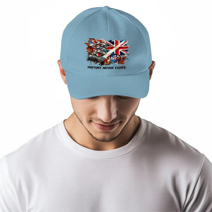 Union Jack Baseball Cap - History Curved Adjustable Fit - Celtic Wolfwear