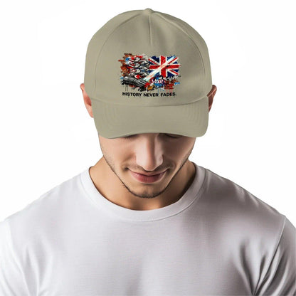 Union Jack Baseball Cap - History Curved Adjustable Fit - Celtic Wolfwear