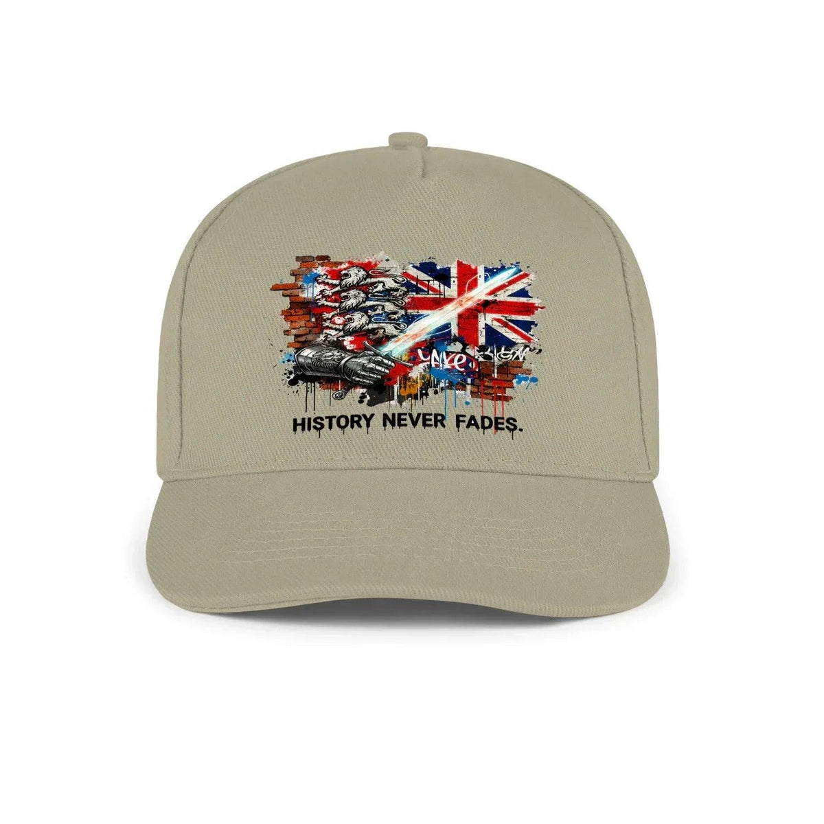 Union Jack Baseball Cap - History Curved Adjustable Fit - Celtic Wolfwear