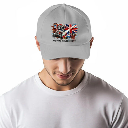 Union Jack Baseball Cap - History Curved Adjustable Fit - Celtic Wolfwear