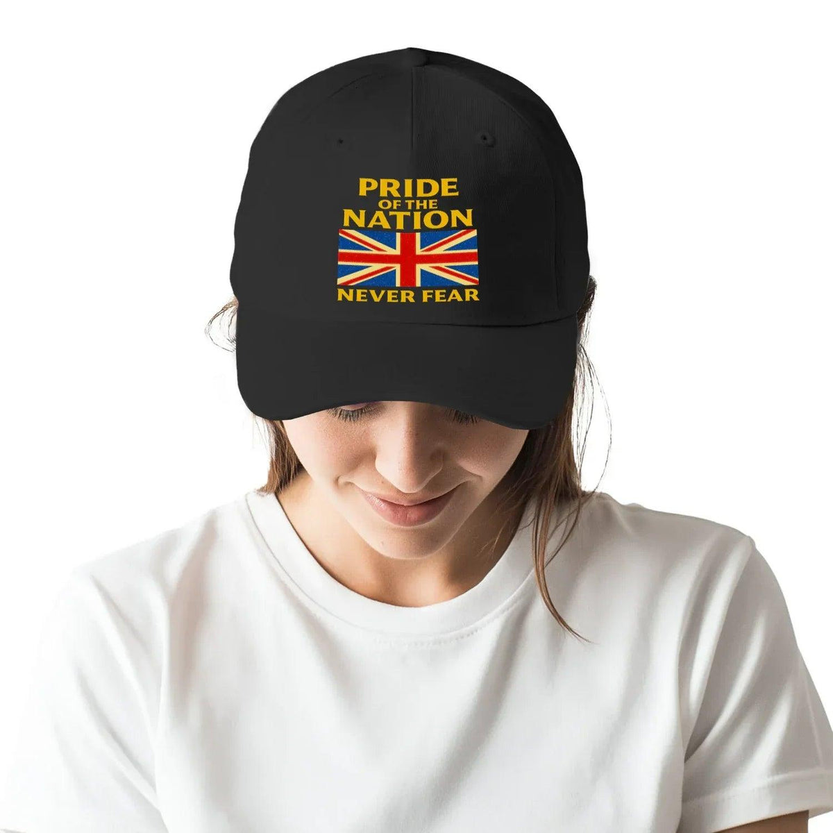 Union Jack Baseball Cap - Supporter Style Adjustable Fit - Celtic Wolfwear