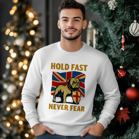 Union Jack Sweatshirt - Bulldog, Unisex Matchday Wear - Celtic Wolfwear