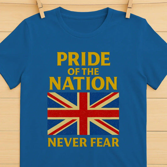 Union Jack T-Shirt - Pride of the Nation Unisex Streetwear - Celtic Wolfwear