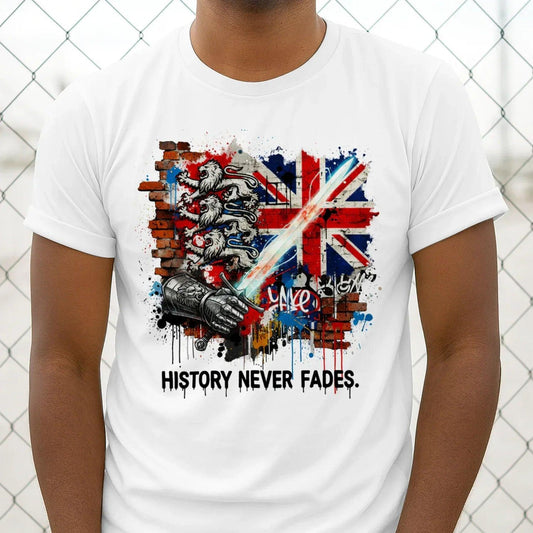 Union Jack T-Shirt - Tee, Terrace-Inspired Streetwear - Celtic Wolfwear