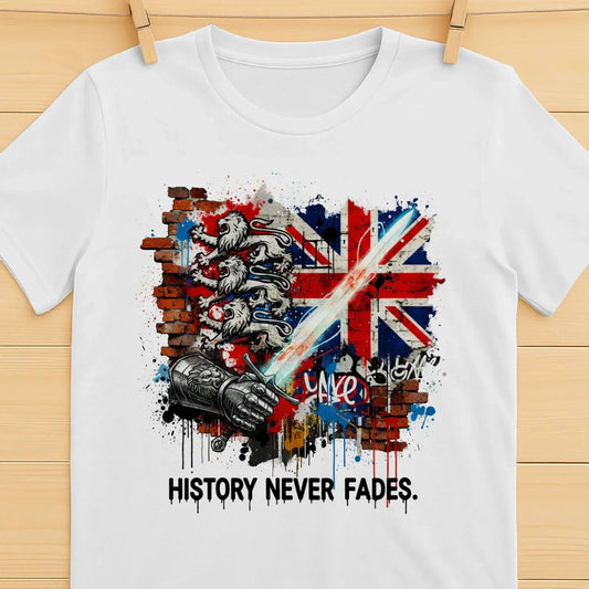 Union Jack T-Shirt - Tee, Terrace-Inspired Streetwear - Celtic Wolfwear