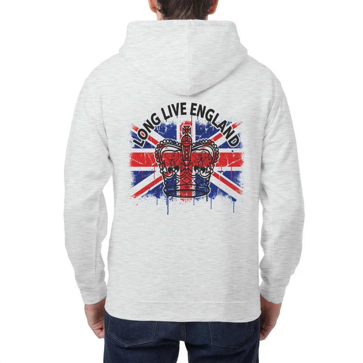 Union Jack Zip Hoodie - Crown Premium Unisex Streetwear - Celtic Wolfwear