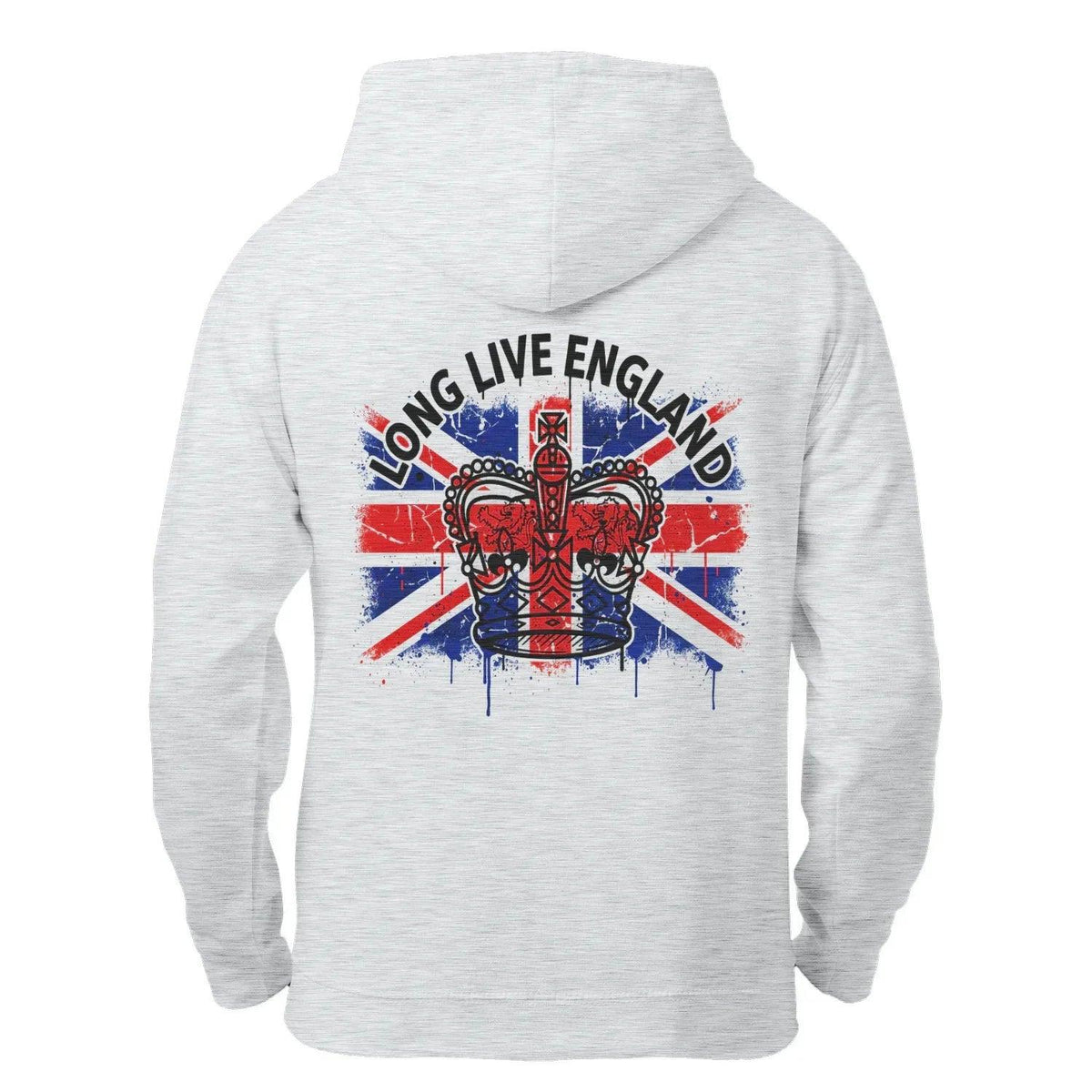 Union Jack Zip Hoodie - Crown Premium Unisex Streetwear - Celtic Wolfwear
