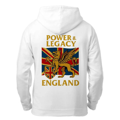 Union Jack Zip Hoodie - Golden Emblem UK Unisex Streetwear - Celtic Wolfwear