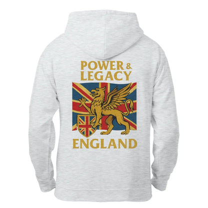 Union Jack Zip Hoodie - Golden Emblem UK Unisex Streetwear - Celtic Wolfwear