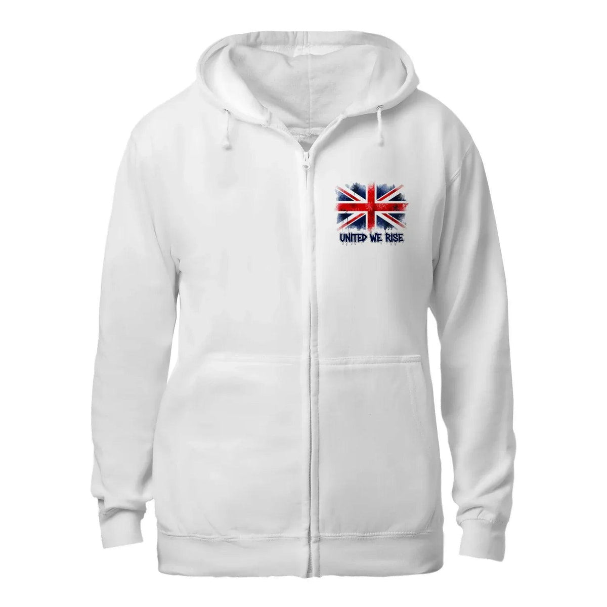 United We Rise Union Jack Zip Hoodie – Heritage Jacket - Celtic Wolfwear