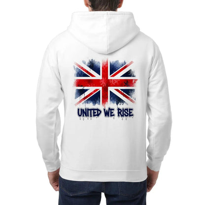 United We Rise Union Jack Zip Hoodie – Heritage Jacket - Celtic Wolfwear