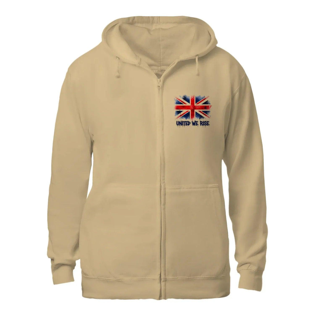 United We Rise Union Jack Zip Hoodie – Heritage Jacket - Celtic Wolfwear