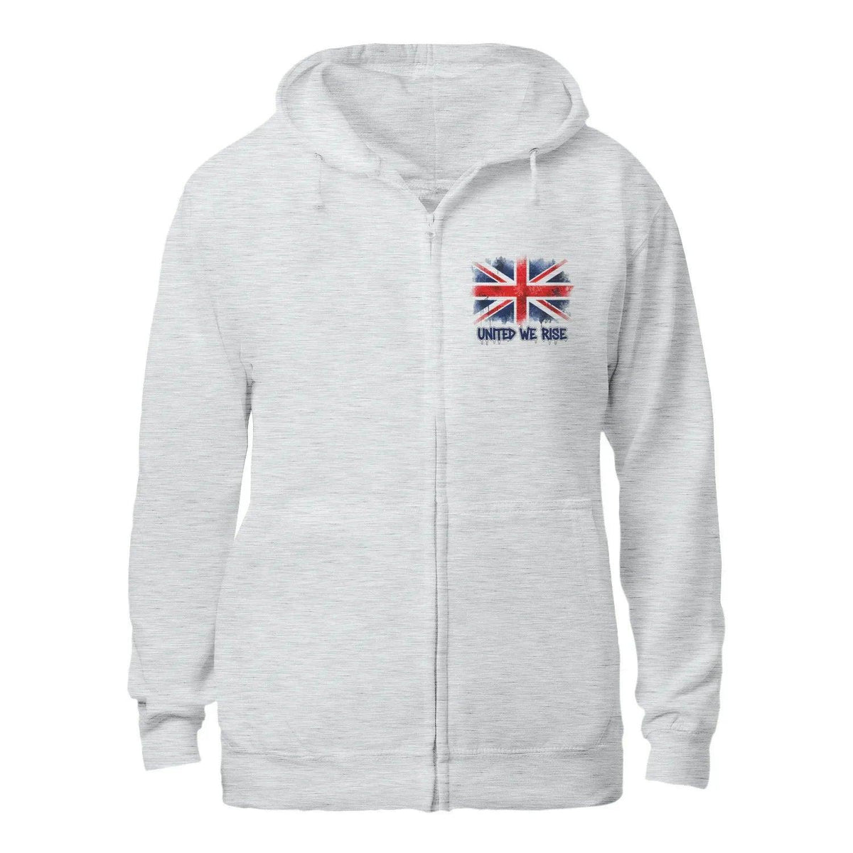 United We Rise Union Jack Zip Hoodie – Heritage Jacket - Celtic Wolfwear