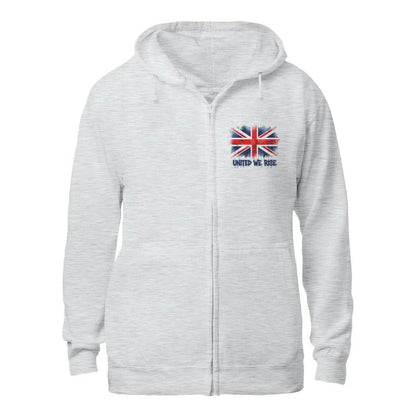 United We Rise Union Jack Zip Hoodie – Heritage Jacket - Celtic Wolfwear