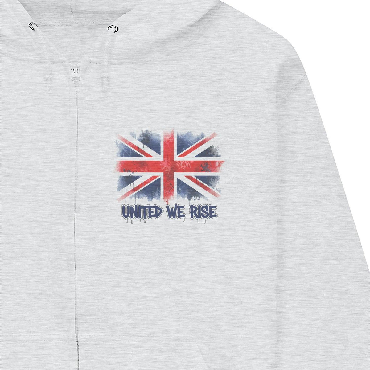 United We Rise Union Jack Zip Hoodie – Heritage Jacket - Celtic Wolfwear