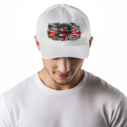 Victory Is Ours Union Jack Serpent Cap – Adjustable - Celtic Wolfwear
