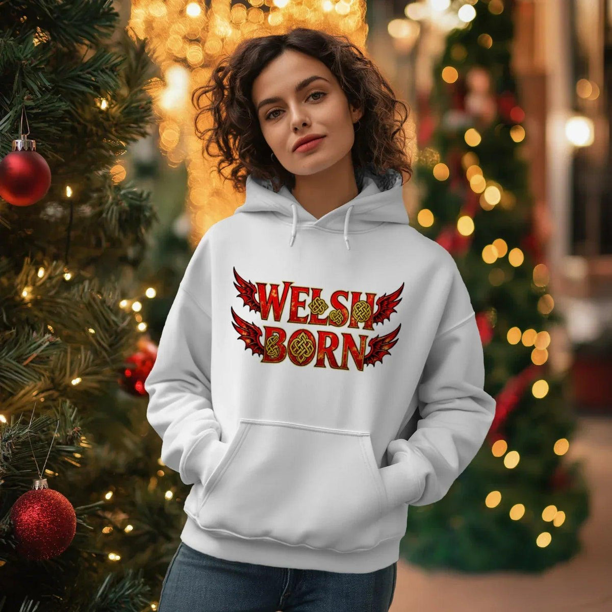 Welsh Born Red Dragon Hoodie – Heritage Pullover - Celtic Wolfwear