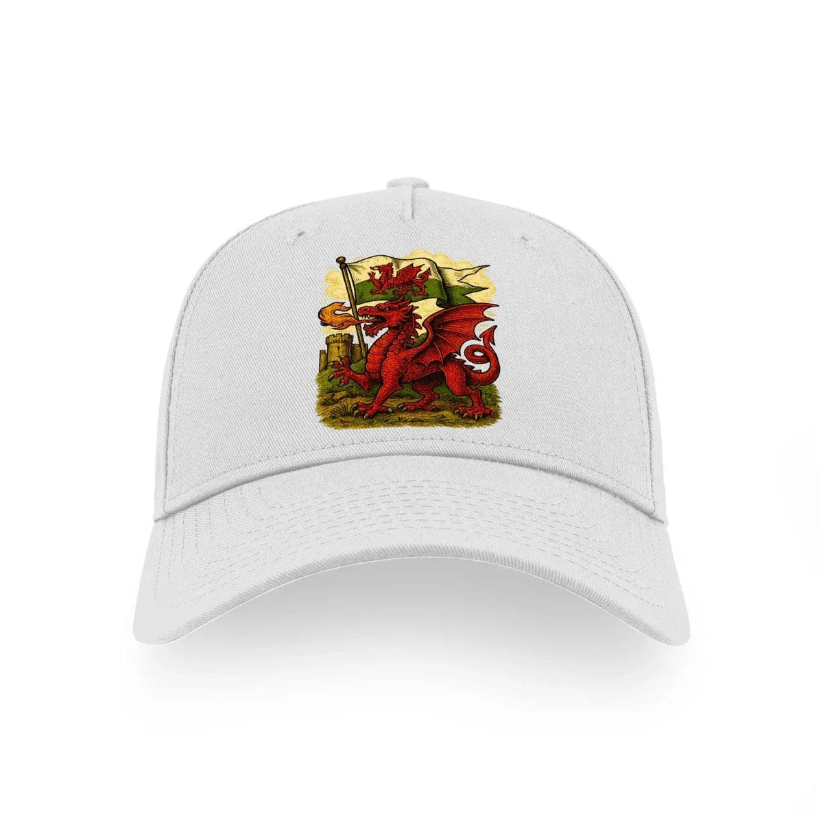 Welsh Dragon Baseball Cap - 3j R, Adjustable Headwear - Celtic Wolfwear