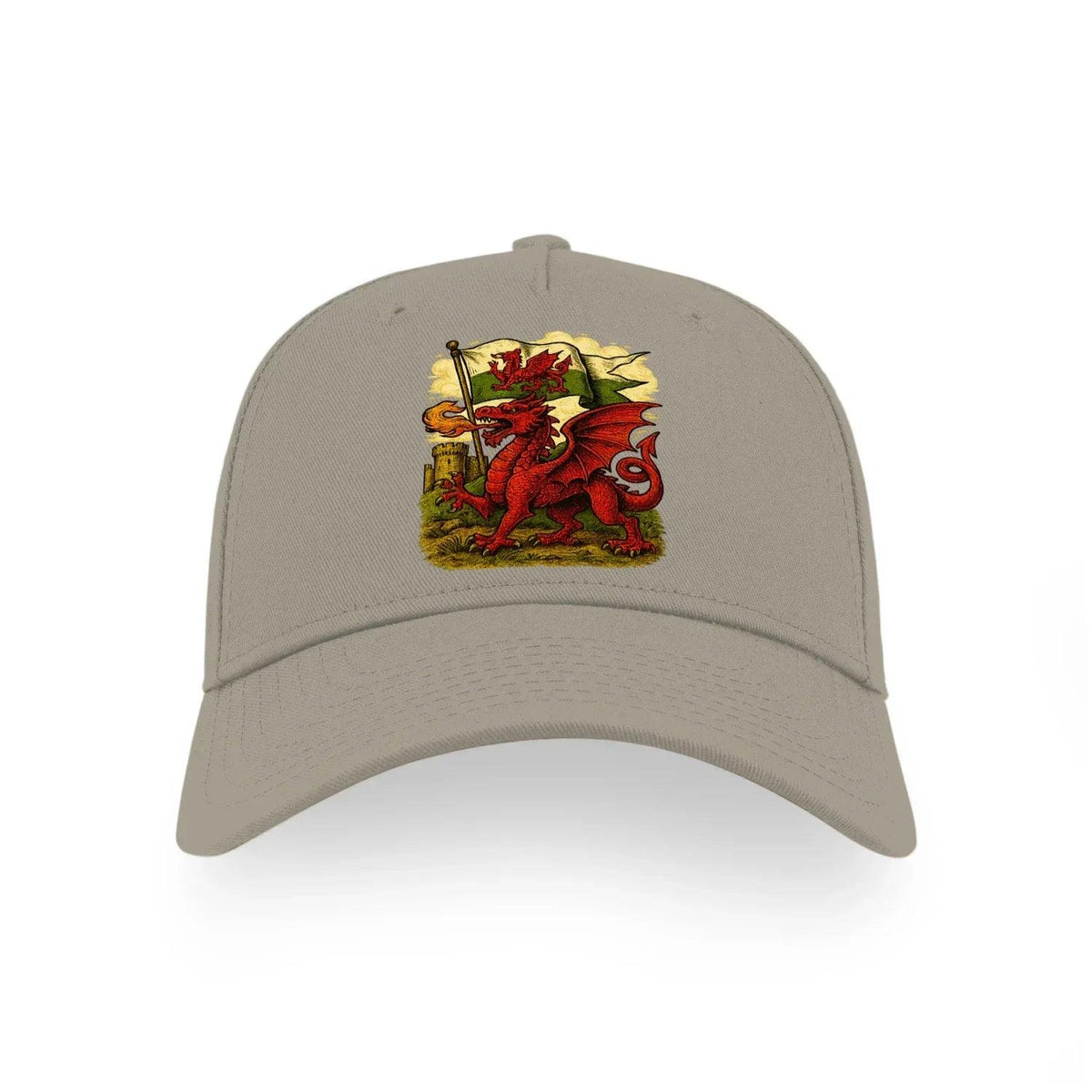 Welsh Dragon Baseball Cap - 3j R, Adjustable Headwear - Celtic Wolfwear