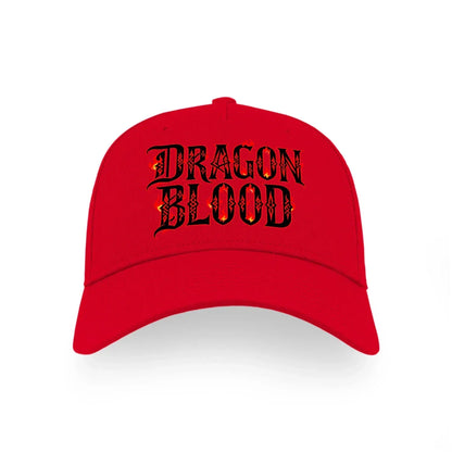 Welsh Dragon Baseball Cap - Blood Red Matchday Headwear - Celtic Wolfwear