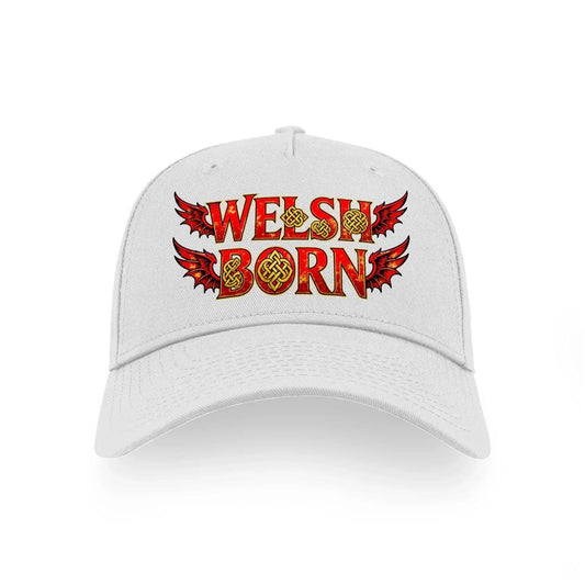 Welsh Dragon Baseball Cap - Born Red, Matchday Headwear - Celtic Wolfwear
