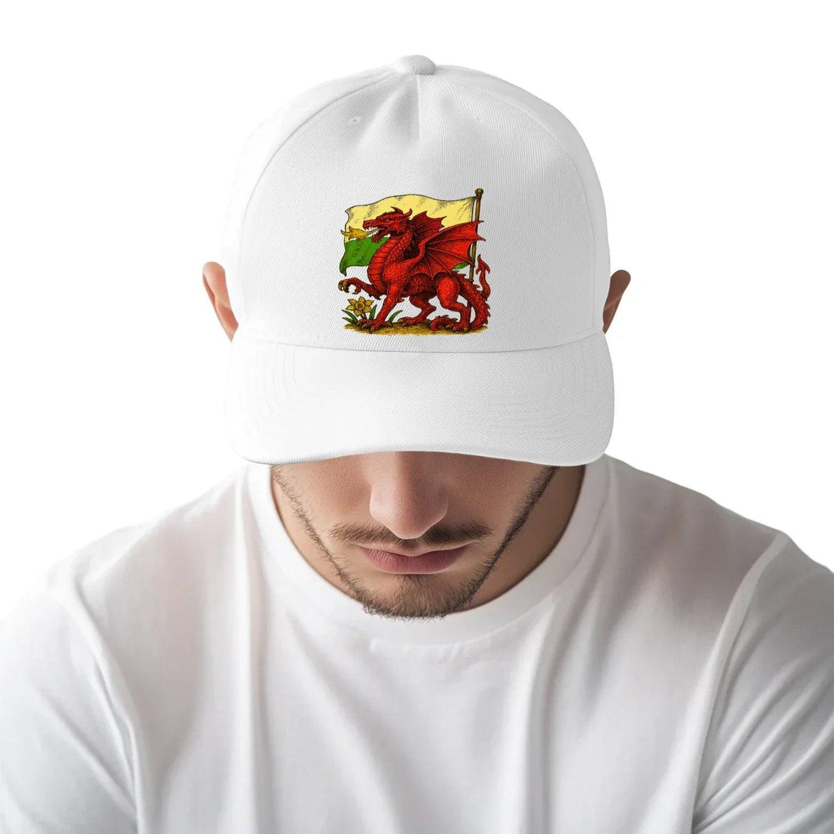 Welsh Dragon Baseball Cap - Flag, Adjustable Headwear - Celtic Wolfwear