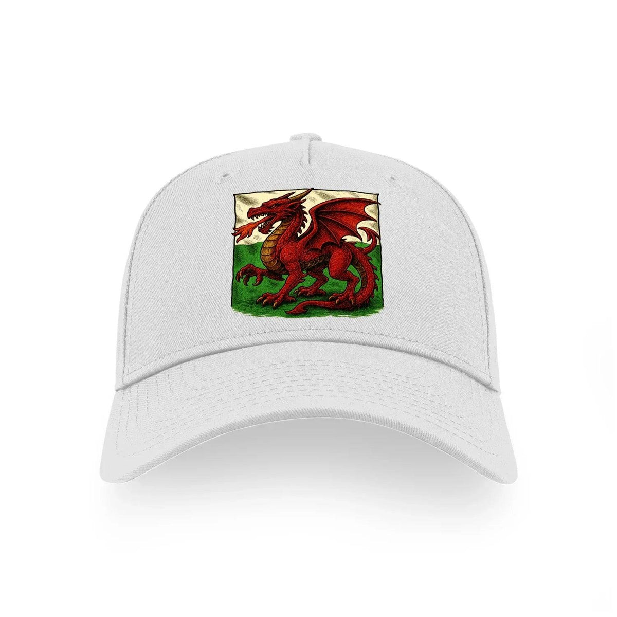 Welsh Dragon Baseball Cap - Flag Red, Matchday Headwear - Celtic Wolfwear