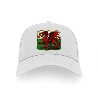 Welsh Dragon Baseball Cap - Flag Red, Matchday Headwear - Celtic Wolfwear