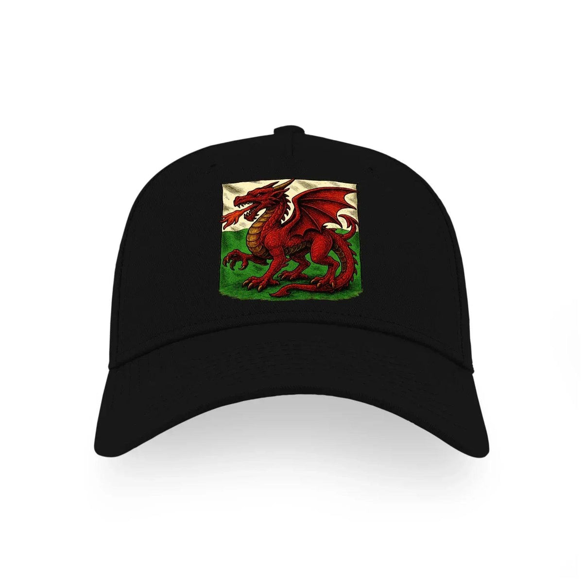 Welsh Dragon Baseball Cap - Flag Red, Matchday Headwear - Celtic Wolfwear
