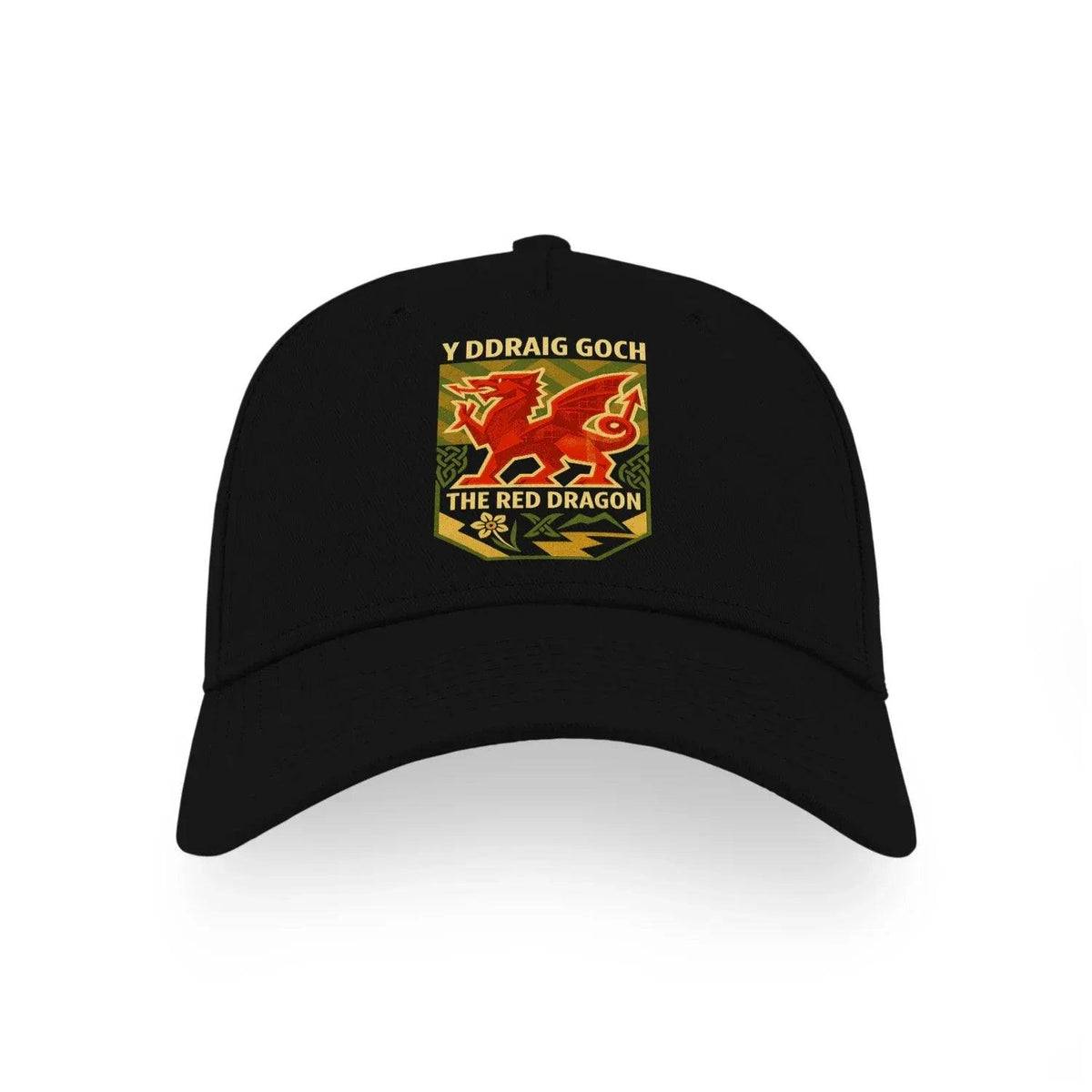 Welsh Dragon Baseball Cap - Y Ddraig Goch Patch One Size - Celtic Wolfwear