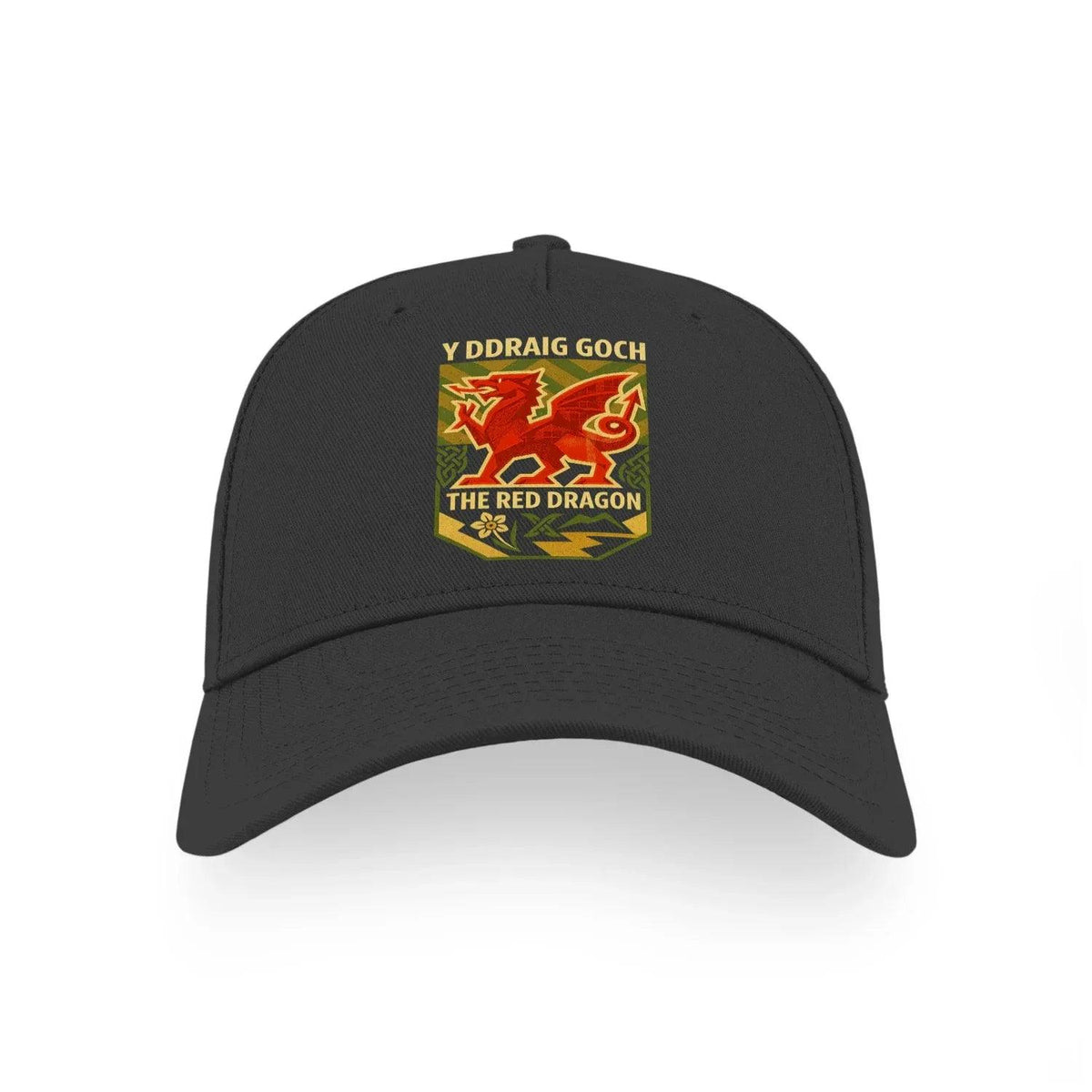 Welsh Dragon Baseball Cap - Y Ddraig Goch Patch One Size - Celtic Wolfwear
