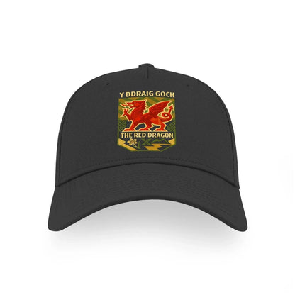 Welsh Dragon Baseball Cap - Y Ddraig Goch Patch One Size - Celtic Wolfwear