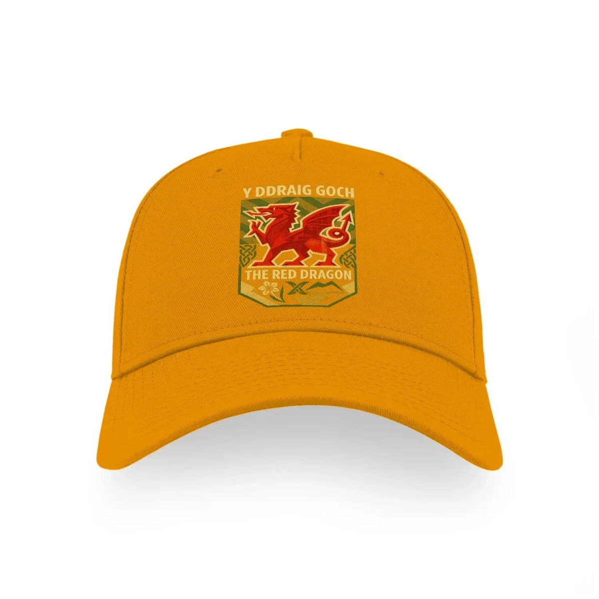 Welsh Dragon Baseball Cap - Y Ddraig Goch Patch One Size - Celtic Wolfwear