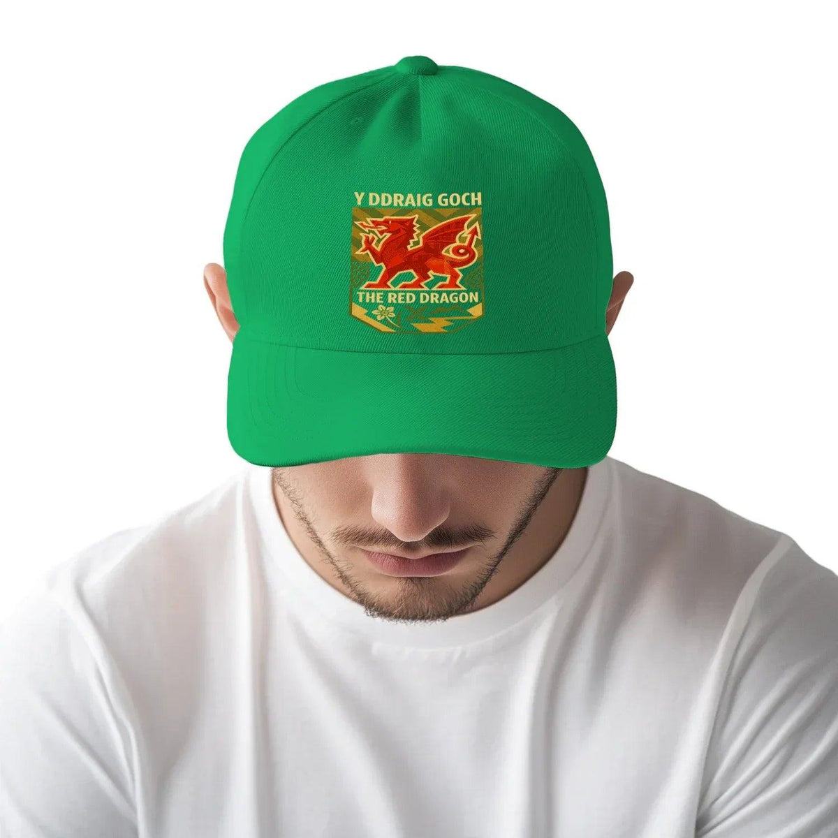 Welsh Dragon Baseball Cap - Y Ddraig Goch Patch One Size - Celtic Wolfwear
