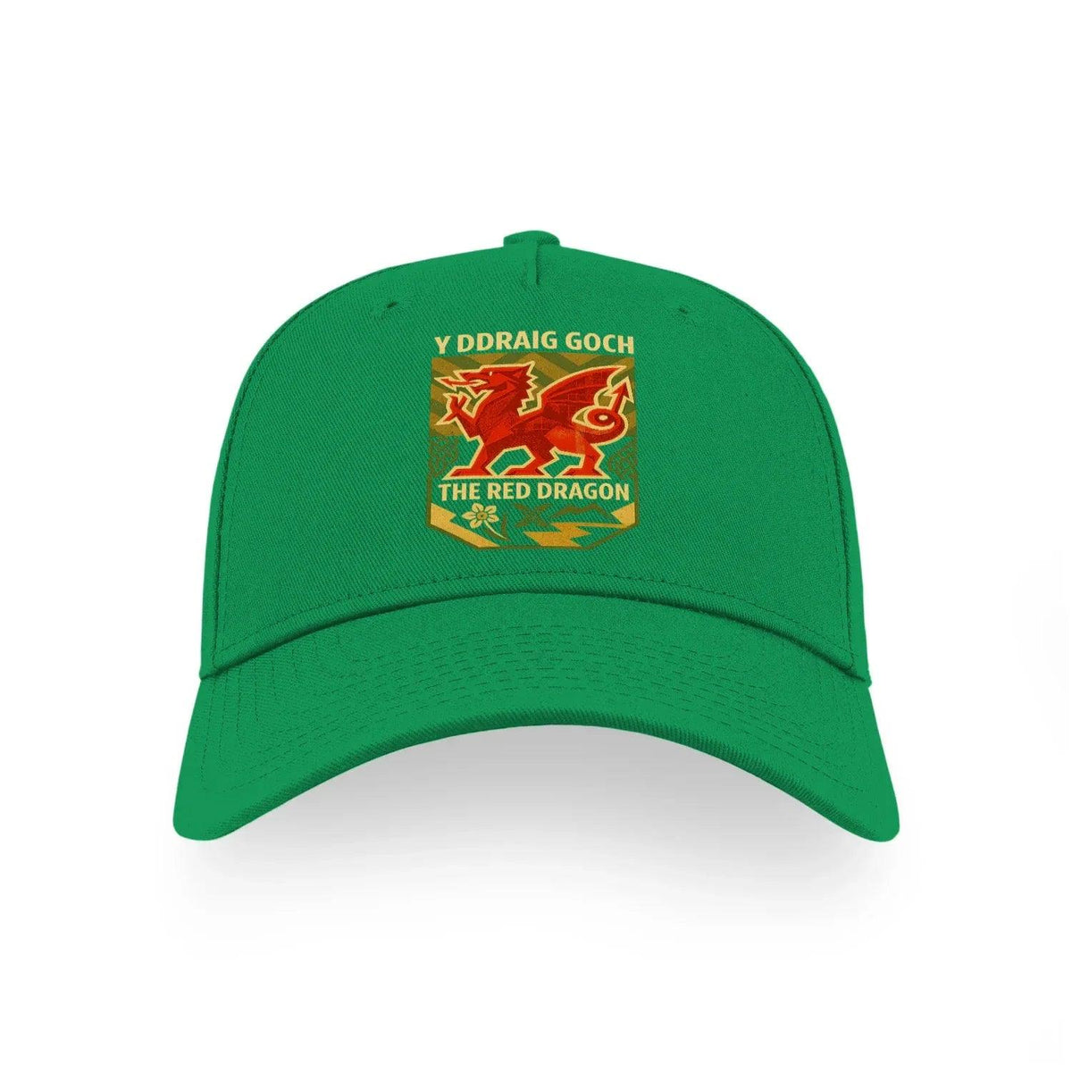 Welsh Dragon Baseball Cap - Y Ddraig Goch Patch One Size - Celtic Wolfwear